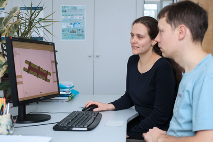 Mit dem am IMMS entwickelten Design-Tool entworfenes MEMS-Design für einen Beschleunigungssensor. Foto: IMMS.