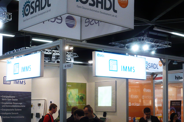 IMMS and the OSADL network regularly communicate open source solutions through workshops and trade fairs. Photograph: IMMS.